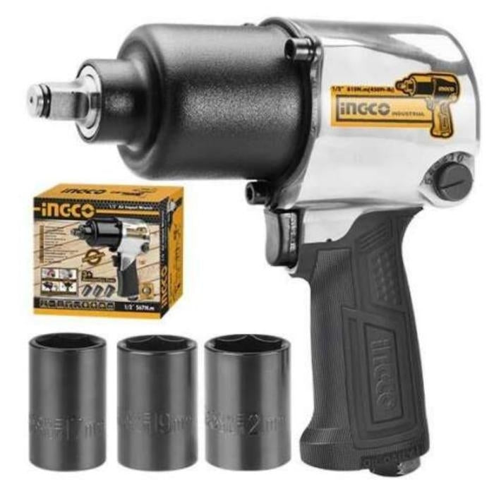 PISTOLA DE IMPACTO NEUMATICA INGCO 610Nm RAIZ 1/2"