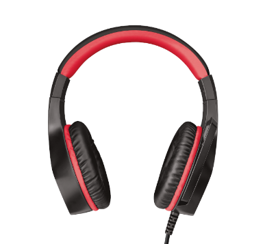 Audifono Trust Gaming Rana 3.5Mm Negro-Rojo Con Microfono Gxt 404R