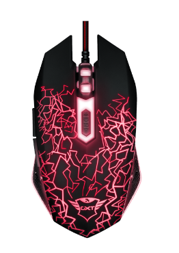 Mouse Trust Gaming Izza Usb Negro Rgb Gxt 105 Ambidiestro Dpi 800-2400