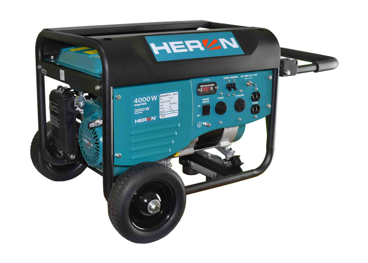 GENERADOR ELECTRICO HERON MOTOR 6.5HP 4000W