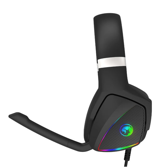 Audifono Marvo Gaming Usb 7.1 Negro C/Microfono Rgb Hg9068