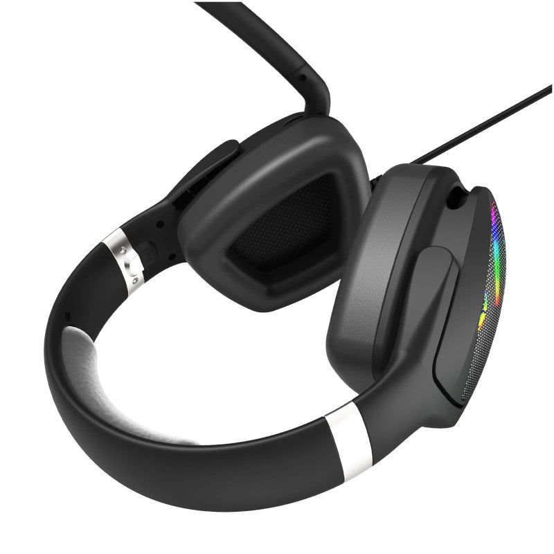 Audifono Marvo Gaming Usb 7.1 Negro C/Microfono Rgb Hg9068